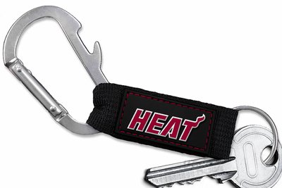 SWW20374KC - MIAMI HEAT LOGO CARABINER WITH BOTTLE OPENER AND KEY CHAIN