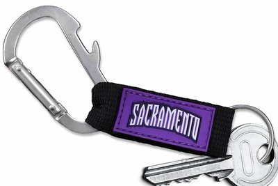 SWW20914KC - SACRAMENTO KINGS LOGO CARABINER WITH BOTTLE OPENER AND KEY CHAIN