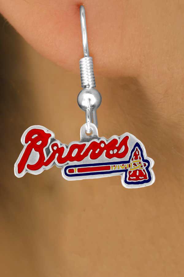 SWW14781E - ATLANTA BRAVES LOGO EARRINGS