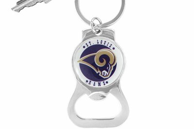 SWW16701KC - ST. LOUIS RAMS KEY CHAIN & BOTTLE OPENER