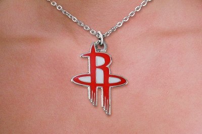 SWW20993N - HOUSTON ROCKETS CHAIN LOGO NECKLACE