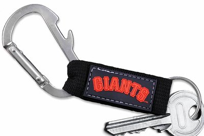 SWW20499KC - OFFICIAL SAN FRANCISCO GIANTS CARABINER WITH BOTTLE OPENER AND KEY CHAIN