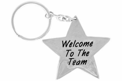 SWW14394KC - "WELCOME TO THE TEAM" STAR KEY CHAIN