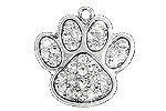 SWW1306SC - CRYSTAL PAW PRINT