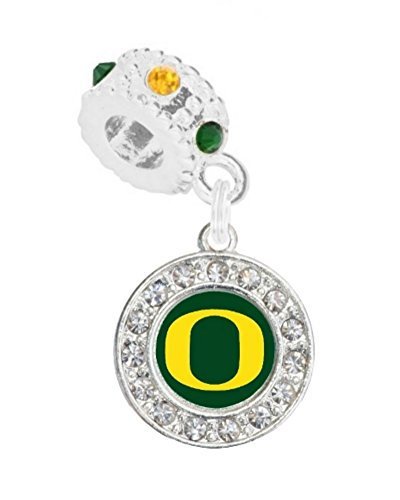 University of Oregon Charm w/Connector Will Fit Pandora, Troll, Biagi & More. - SWAZC