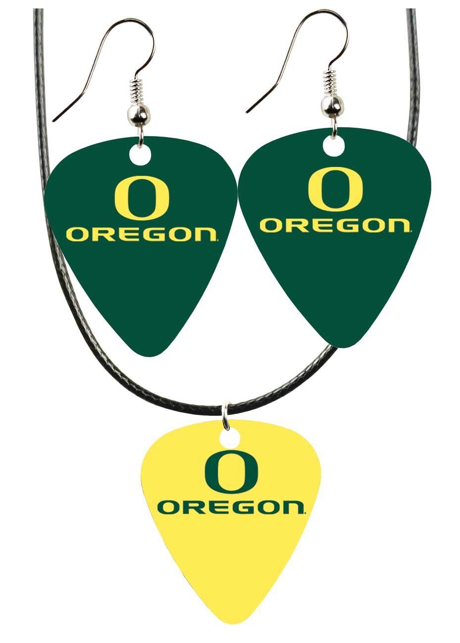 College Guitar CGPW1-OR Game Day Pick Wear Ear Ring Necklace Pack - SWAZC