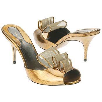 Donna Karen Gold Oxide Patent Sling - Item # EC1045035