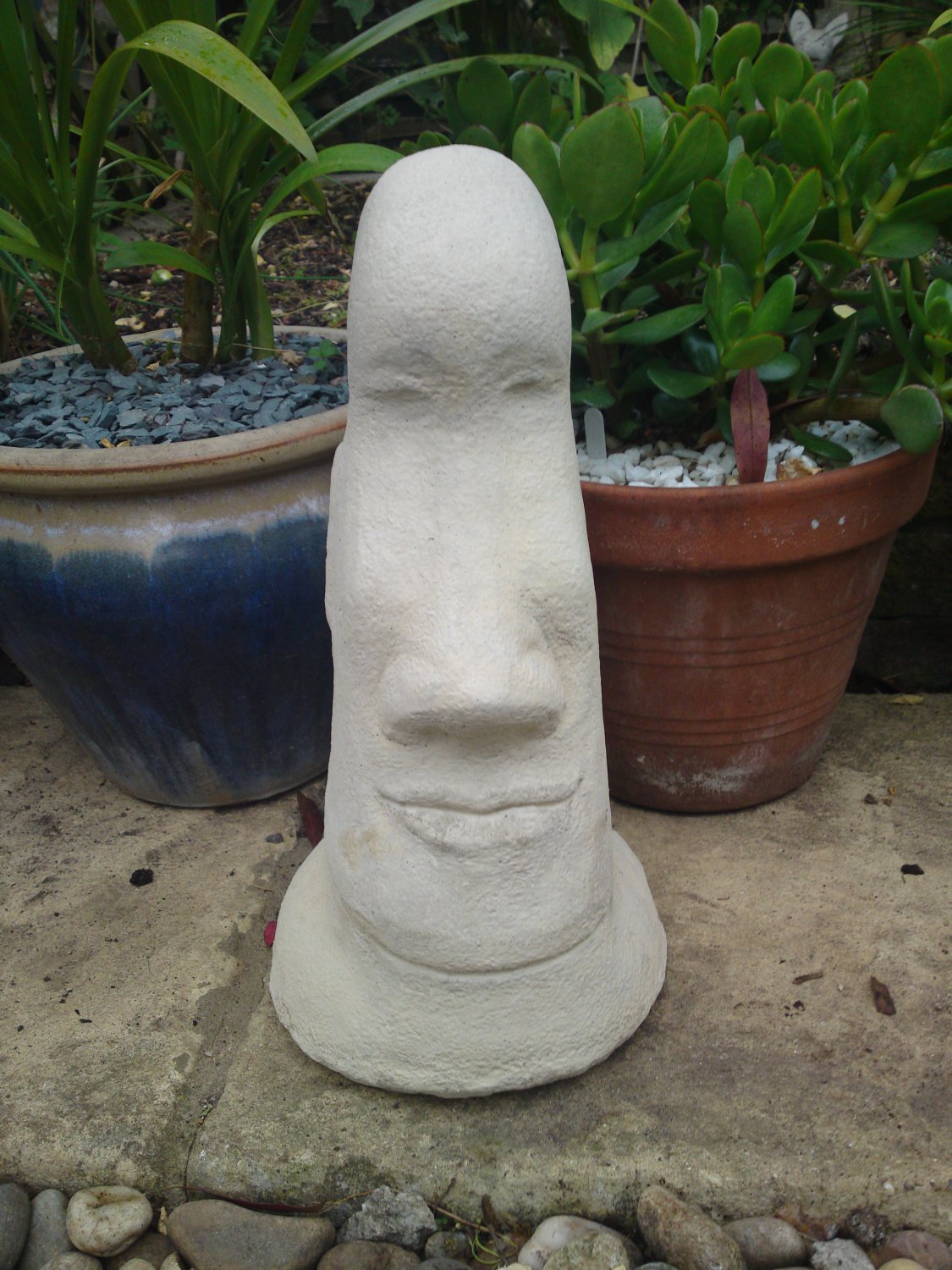 Easter Island Head Garden Concrete Statue
