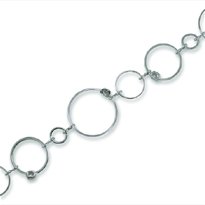 Open Circle Cubic Zirconia Bracelet