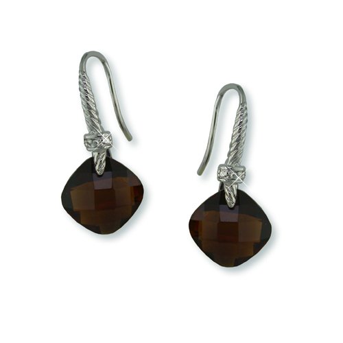 Coffee Brown Fish Hook Earrings
