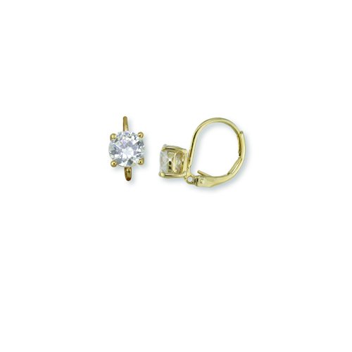 Cubic Zirconia lever back Earrings