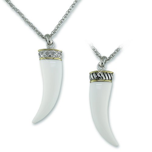 White Horn Necklace
