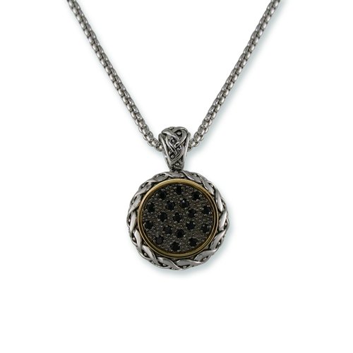 Antique Jet Cubic Zirconia Necklace