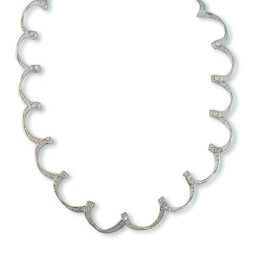 Twisted Cubic Zirconia Necklace