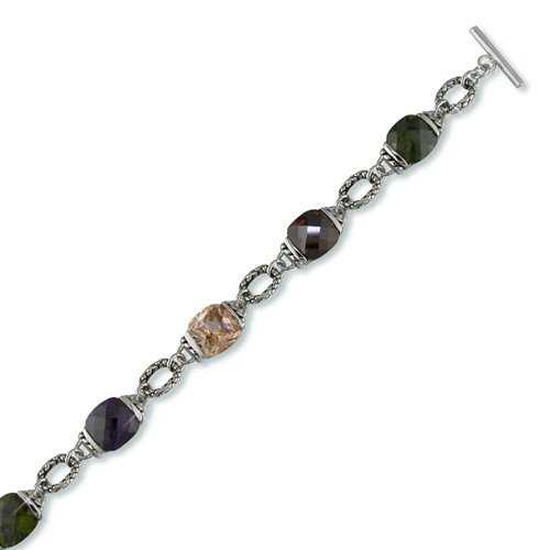 Garnet Antique Cubic Zirconia Bracelet