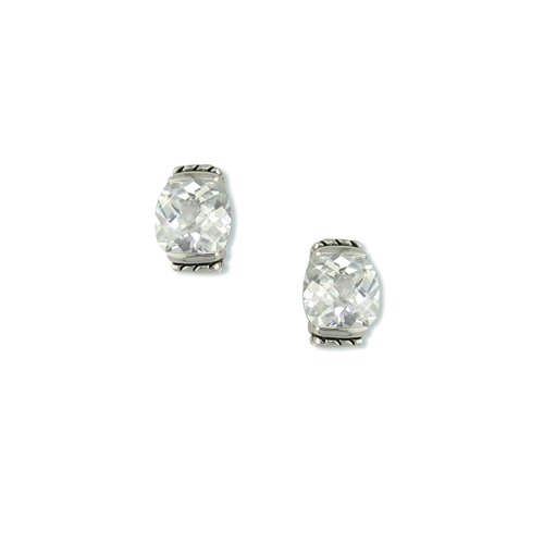 Antique Rhodium Cubic Zirconia Earrings (EP6151)
