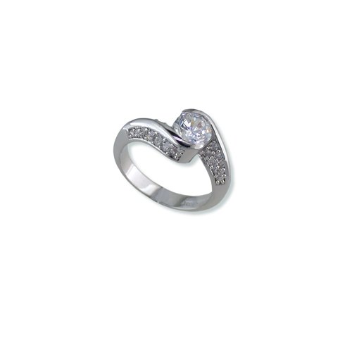 Hugged Cubic Zirconia Ring (R5747)