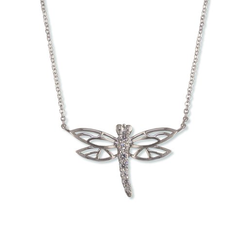 Dragonfly Cubic Zirconia Necklace (N6208)