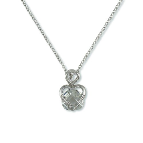Heart-shaped Cubic Zirconia Necklace (N5753)