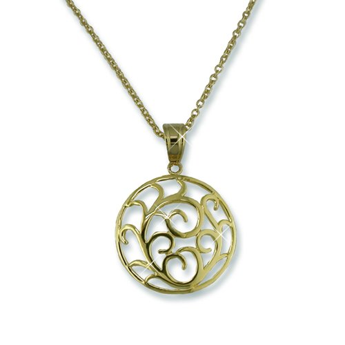 Gold Medallion Necklace (N5450G)