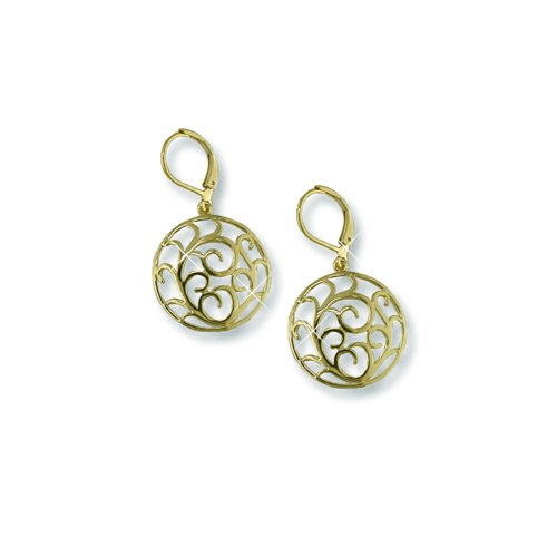 Gold Medallion Earrings (EE5450G)