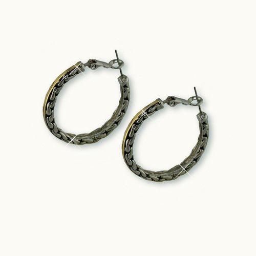 Antique "Chains" Hoop Earrings