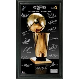 San Antonio Spurs 2014 NBA Finals Champions "Trophy" Signature Photo