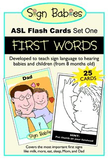 Sign Babies ASL Flash Cards Set 1 First Words