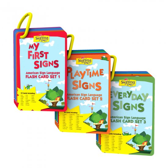 Signing Time! Flash Card Sets 1-3 Gift Set