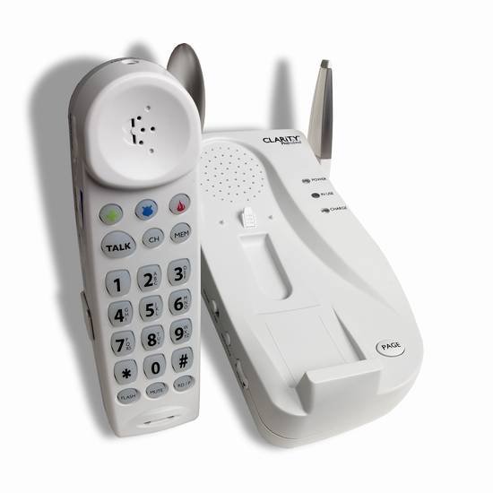 Clarity Professional C4105 40dB Amplified Cordless Phone featuring Digital Clarity Power