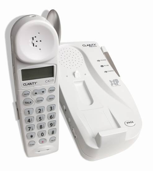 Clarity Professional C4210 2.4GHz 50dB Cordless Amplified Phone w/Digital Clarity Power & Caller ID