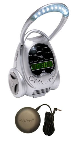 ACCESS 4 Alarm Clock with Lamp, Telephone Ring Signaler and Bed Shaker