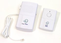 Sonic Alert Wireless Doorbell/Telephone Transmitter w/Button DB-200