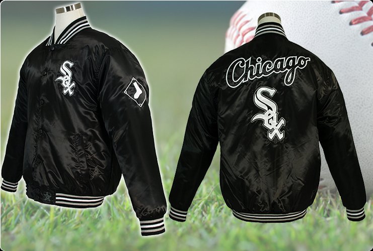 BNWT Youth Chicago White Sox Satin Jacket Sz S