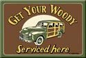 Woody Car Ice Box Magnet #M1192