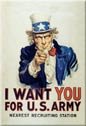 ARMY Uncle Sam Ice Box Magnet #M128