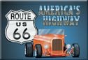 Route 66 Roadster Ice Box Magnet #M729