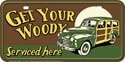 Woody Car License Plate #31192