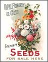 Flower Garden Seeds Tin Sign #417