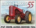 Massey Harris Tractor Tin Sign #1168