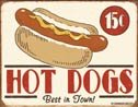 Hot Dog Tin Sign #1172