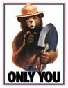 Smokey Bear Tin Sign #834