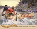 Canoe River Fishing Tin Sign #1215