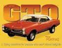 Pontiac GTO tin sign #495