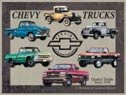 Chevy Trucks tin sign #841