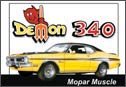 Mopar Demon 340 tin sign #843