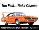 Plymouth Superbird tin sign #848