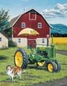 John Deere tractor tin sign #1120