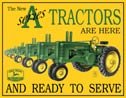 John Deere tractor tin sign #667
