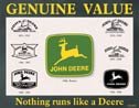 John Deere tractor tin sign #868